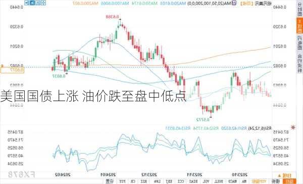 美国国债上涨 油价跌至盘中低点